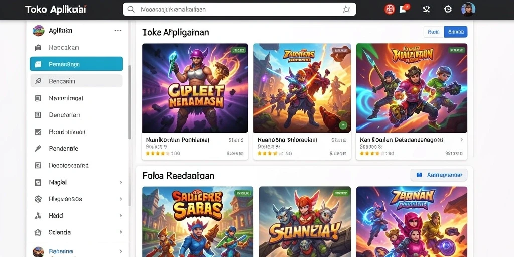 Grafik menarik dan warna cerah dalam DEWALIN.