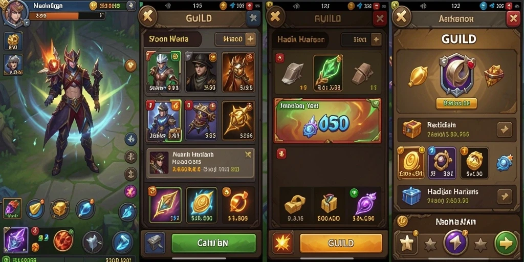 Screenshot menampilkan antarmuka permainan yang menarik.