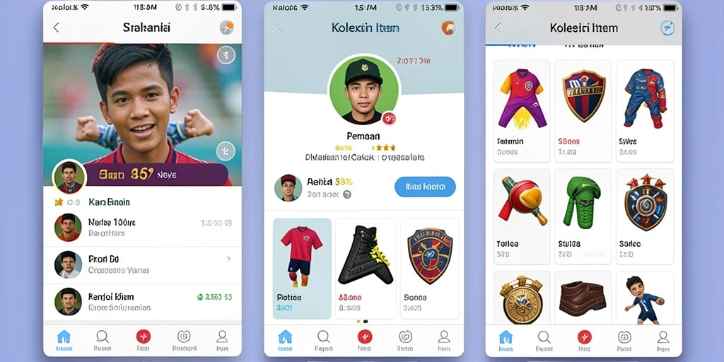 Screenshot menunjukkan antarmuka permainan yang menarik.