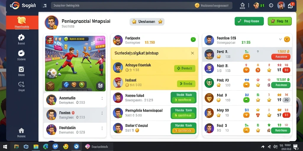 Tampilan menu utama yang menarik dan mudah dinavigasi.