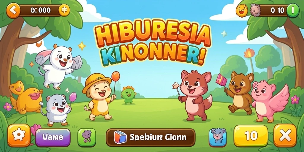 Tampilan menu utama VALOHOKI yang menarik.